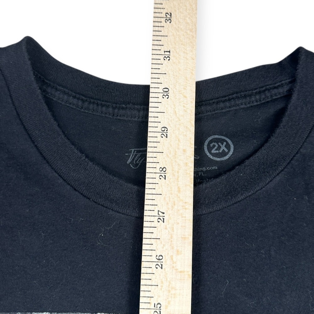 Fly Supply Mens Black Graphic T Shirt 2X "When Money‎ Talks People Listen" Print - Picture 6 of 10